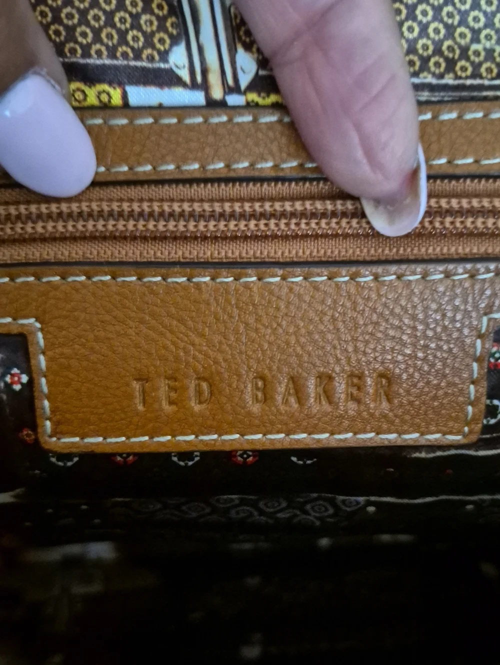 Ted Baker Men's Brow Trim Black Briefcase Satchel